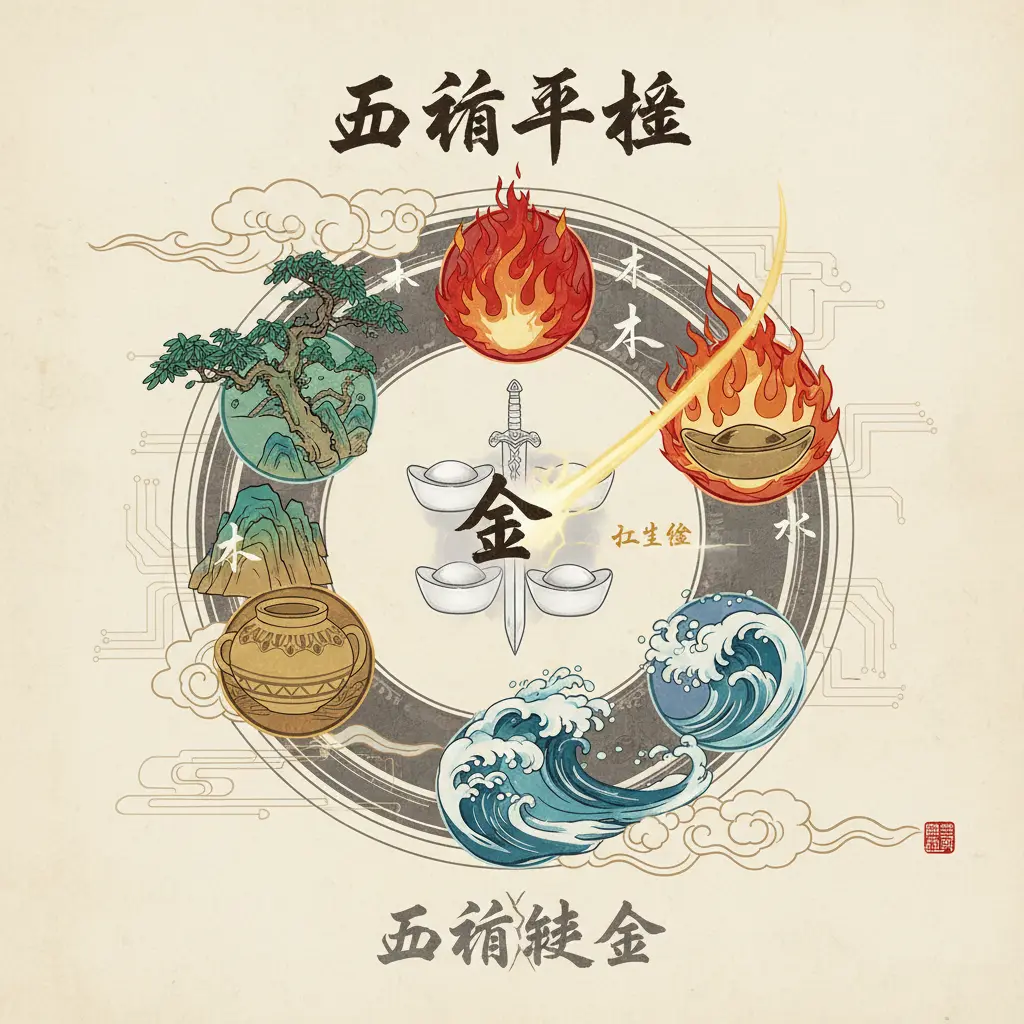 五行平衡 - 五行缺金